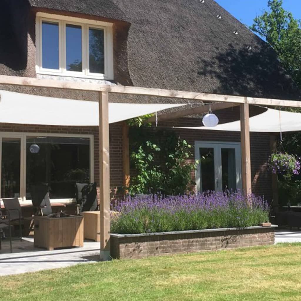 Livin'outdoor Shade Cloth Iseo HDPE Square 3.6x3.6 m White