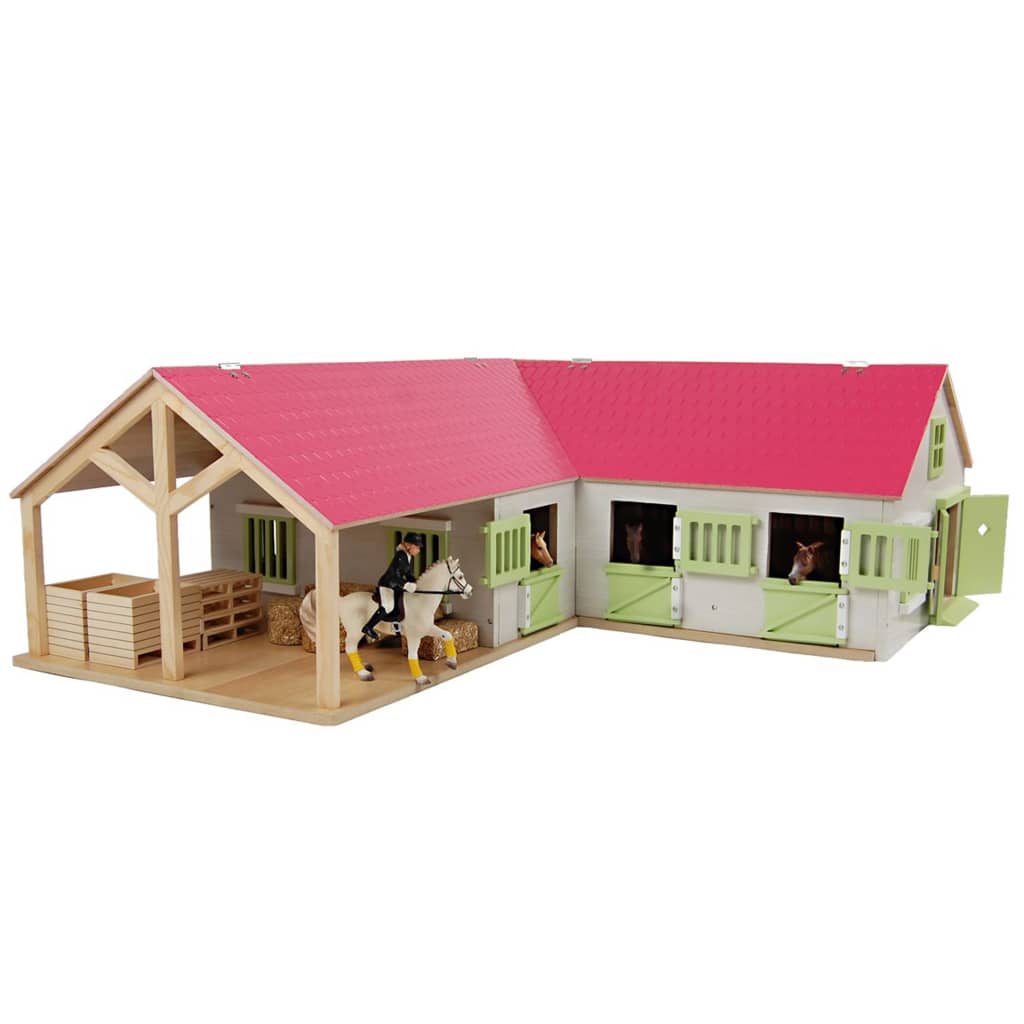 Kids Globe Horse Stable 1:24 Pink