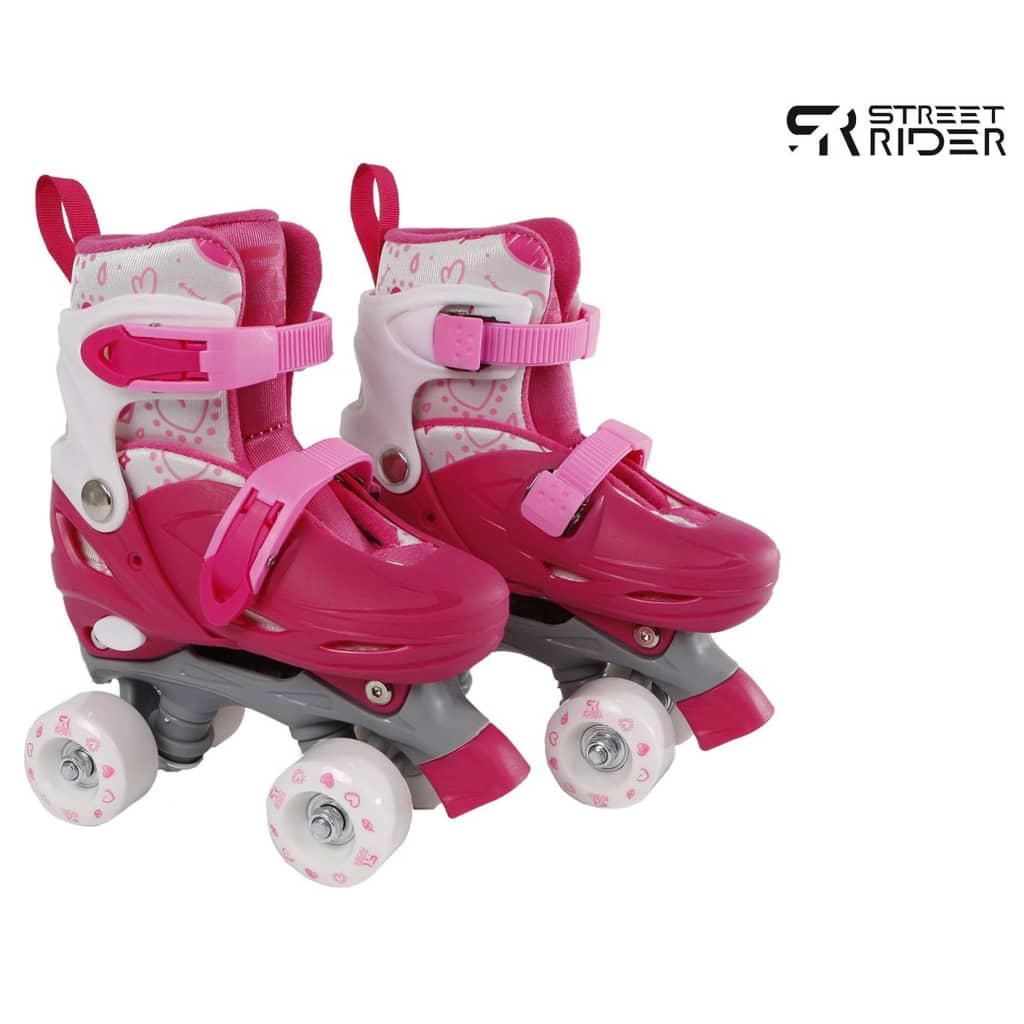 Street Rider Roller Skates Pink Adjustable 31-34 Pink
