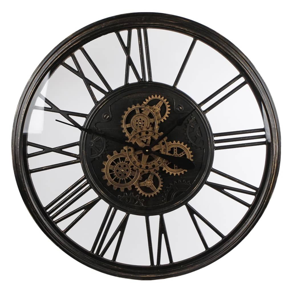 Gifts Amsterdam Radar Clock Olaf Metal Old Black 86 cm
