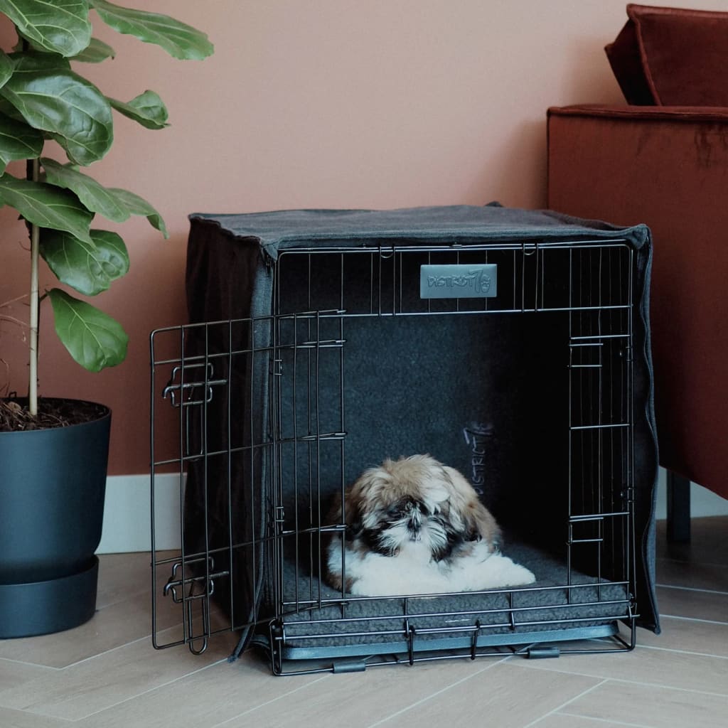 DISTRICT70 Dog Crate Divider SHERPA Dark Grey M