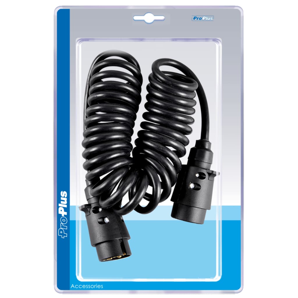 ProPlus Spiral Cable 3 m with 2x7-pin Plug