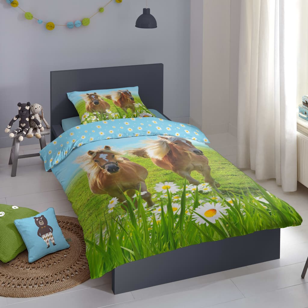 Good Morning Kids Duvet Cover Horses 140x200/220 cm