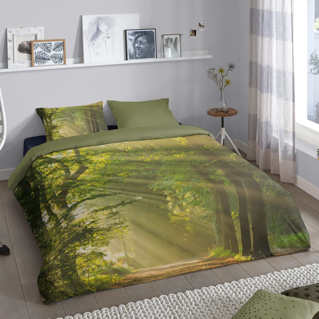 Good Morning Duvet Cover WOODS 240x200/220 cm Green
