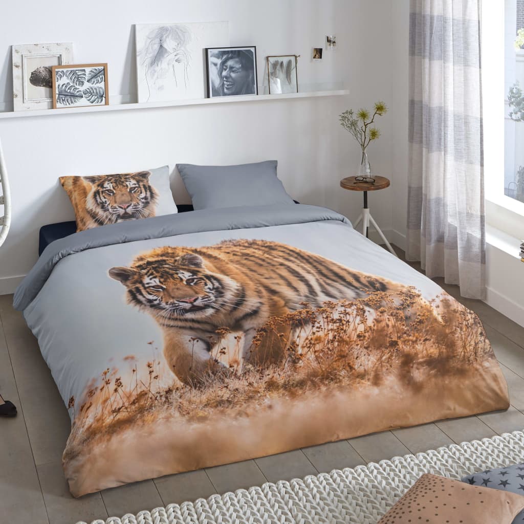 Good Morning Duvet Cover TIGER 135x200 cm Multicolour