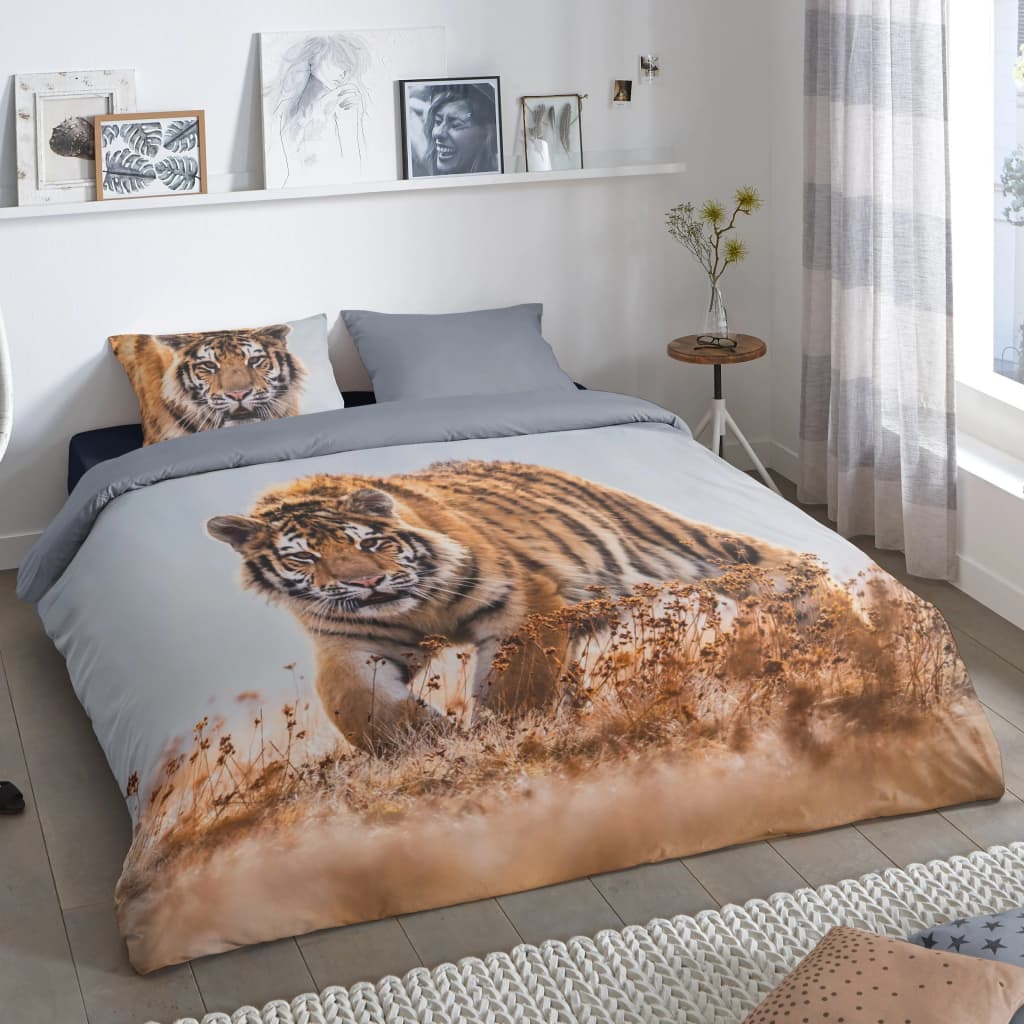 Good Morning Duvet Cover TIGER 200x200 cm Multicolour