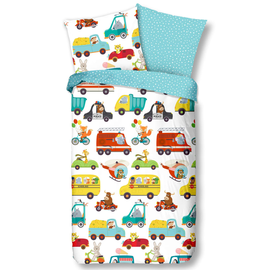 Good Morning Kids Duvet Cover TRAFFIC 135x200 cm Multicolour