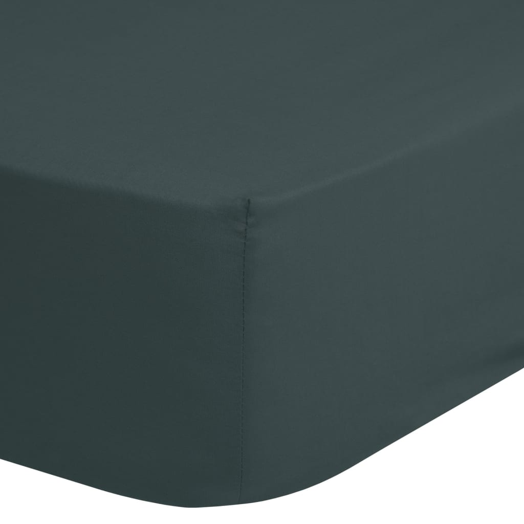 Good Morning Jersey Fitted Sheet 140x200 cm Dark Green