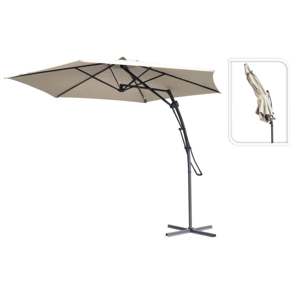 ProGarden Hanging Parasol Taupe 300 cm