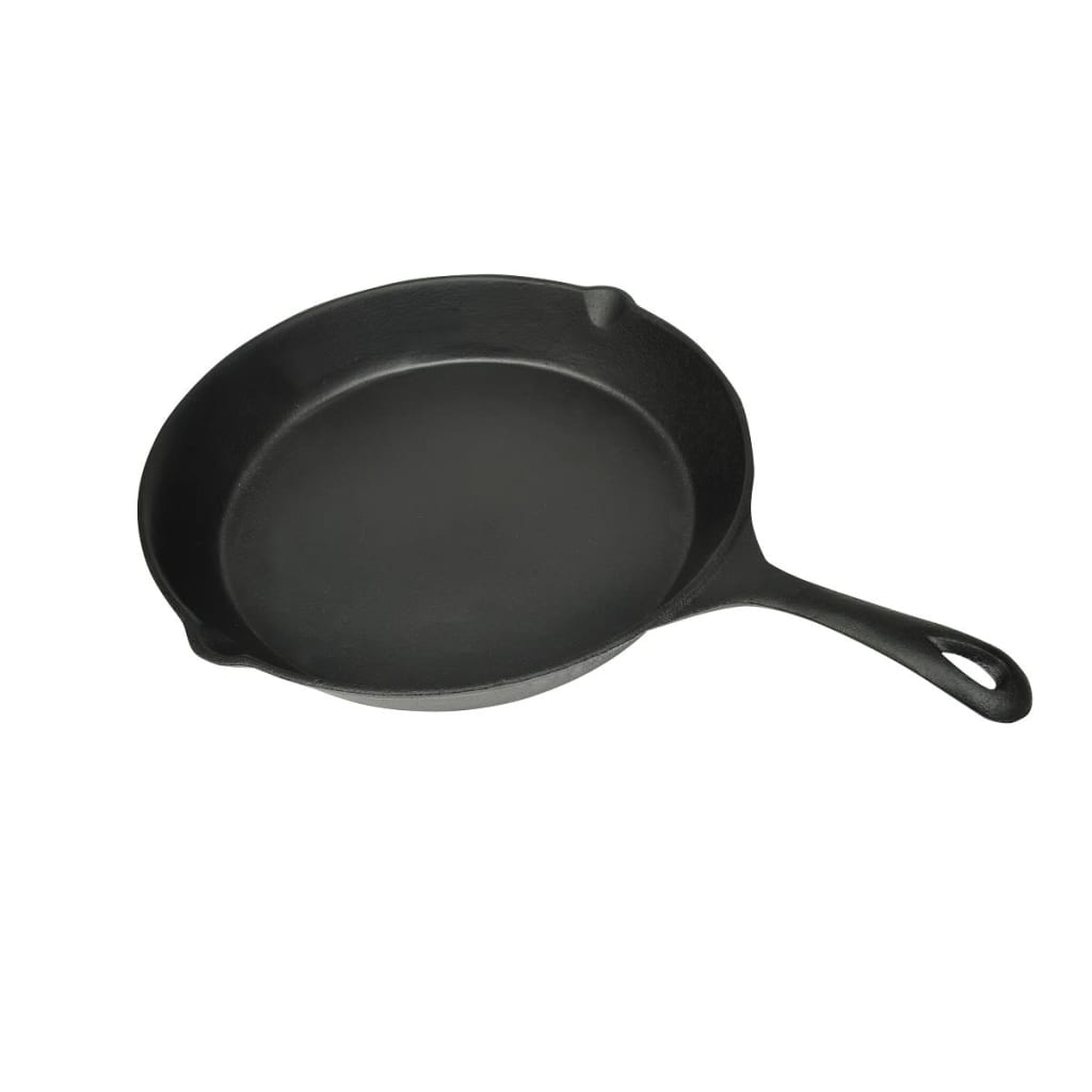 Berkfield Grill Fry Pan Cast Iron 30 cm Round