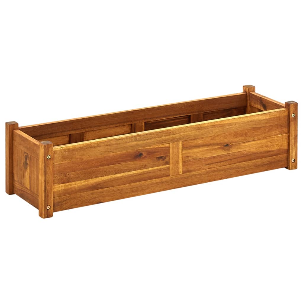 Berkfield Garden Raised Bed Acacia Wood 100x30x25 cm