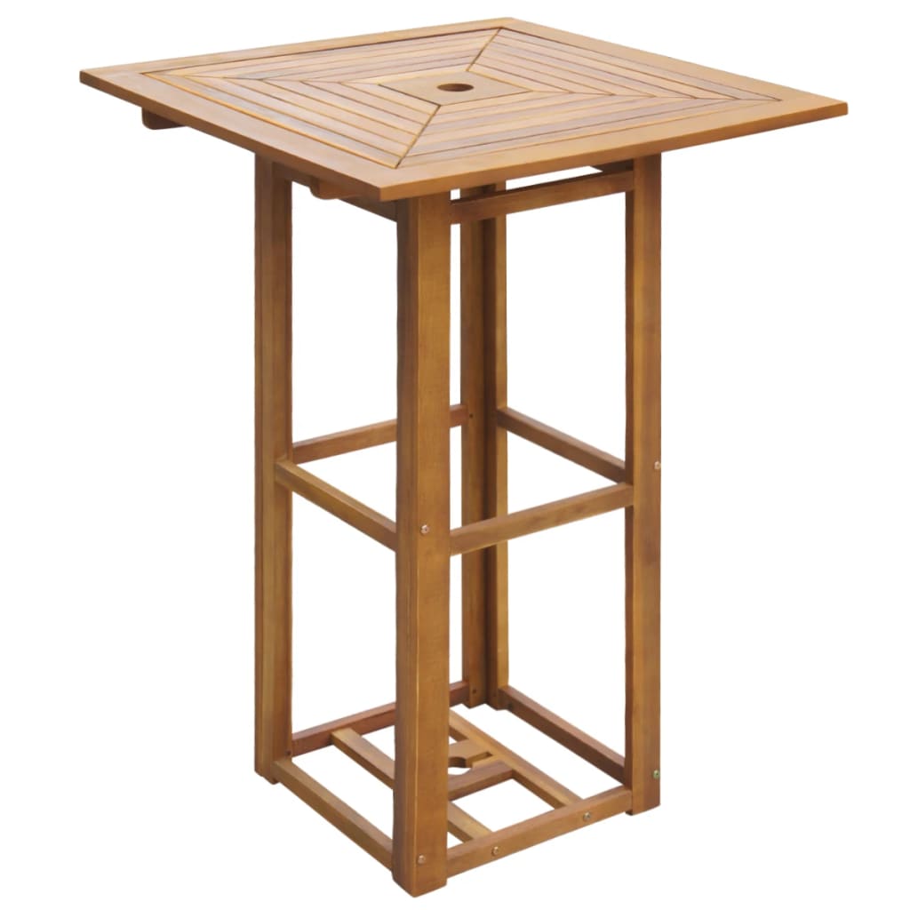 Berkfield Bistro Table 75x75x110 cm Solid Acacia Wood