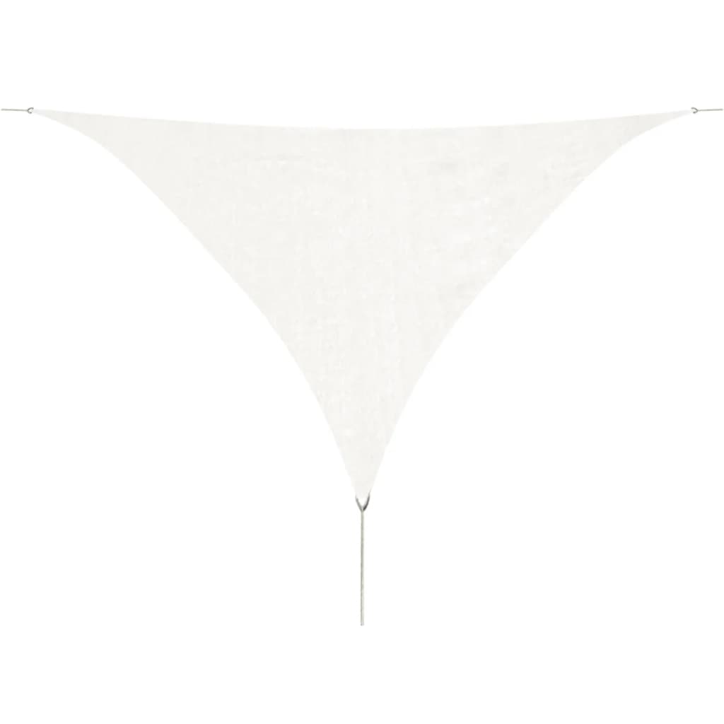 Berkfield Sunshade Sail HDPE Triangular 5x5x5 m White