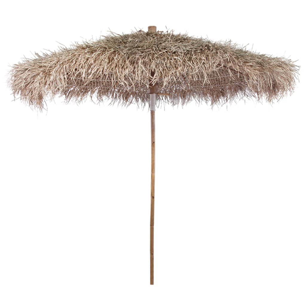 Berkfield Bamboo Parasol with Banana Leaf Roof 210 cm
