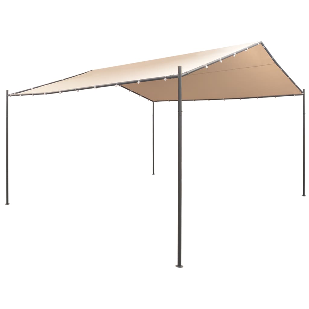 Berkfield Gazebo Pavilion Tent Canopy 4x4 m Steel Beige