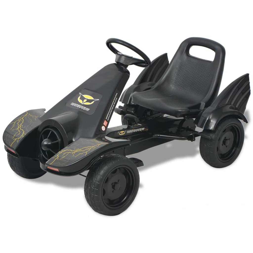 Berkfield Pedal Go Kart with Adjustable Seat Black