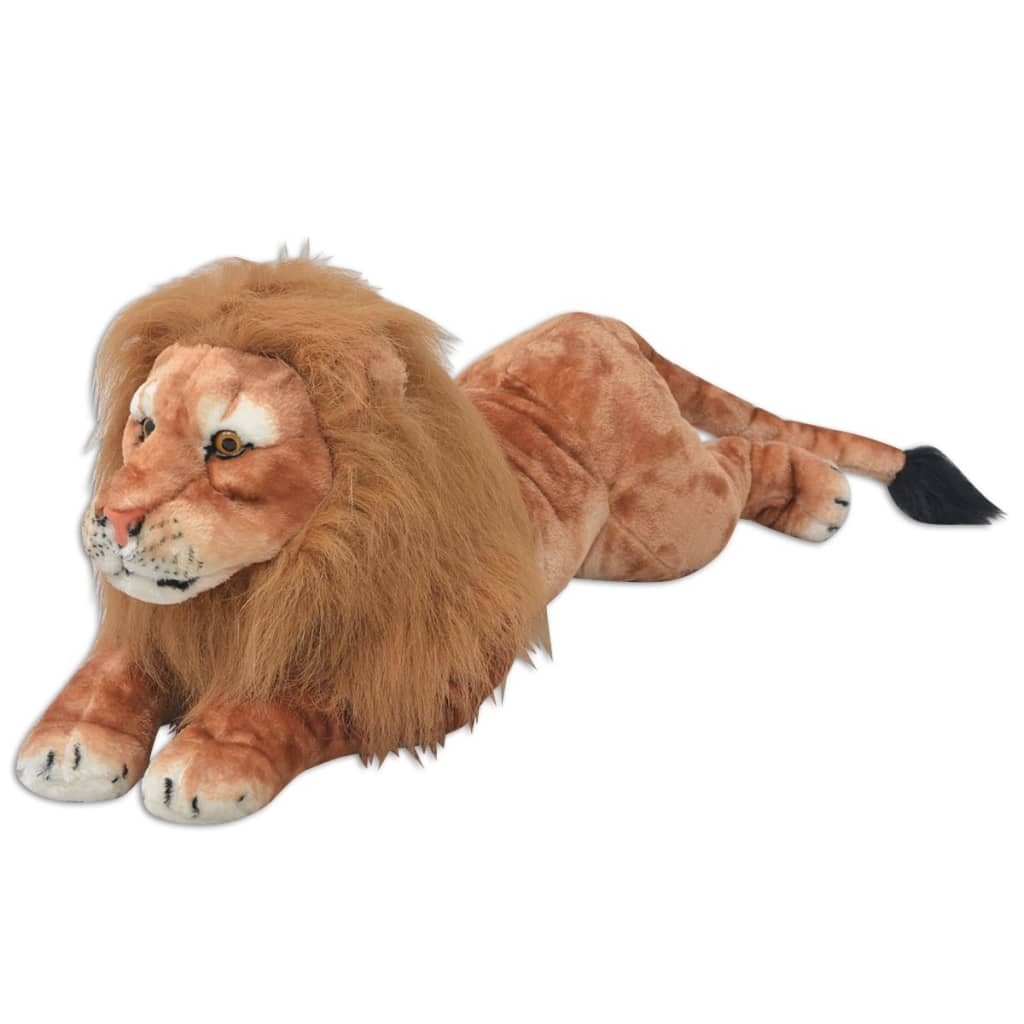 Berkfield Lion Toy Plush Brown XXL
