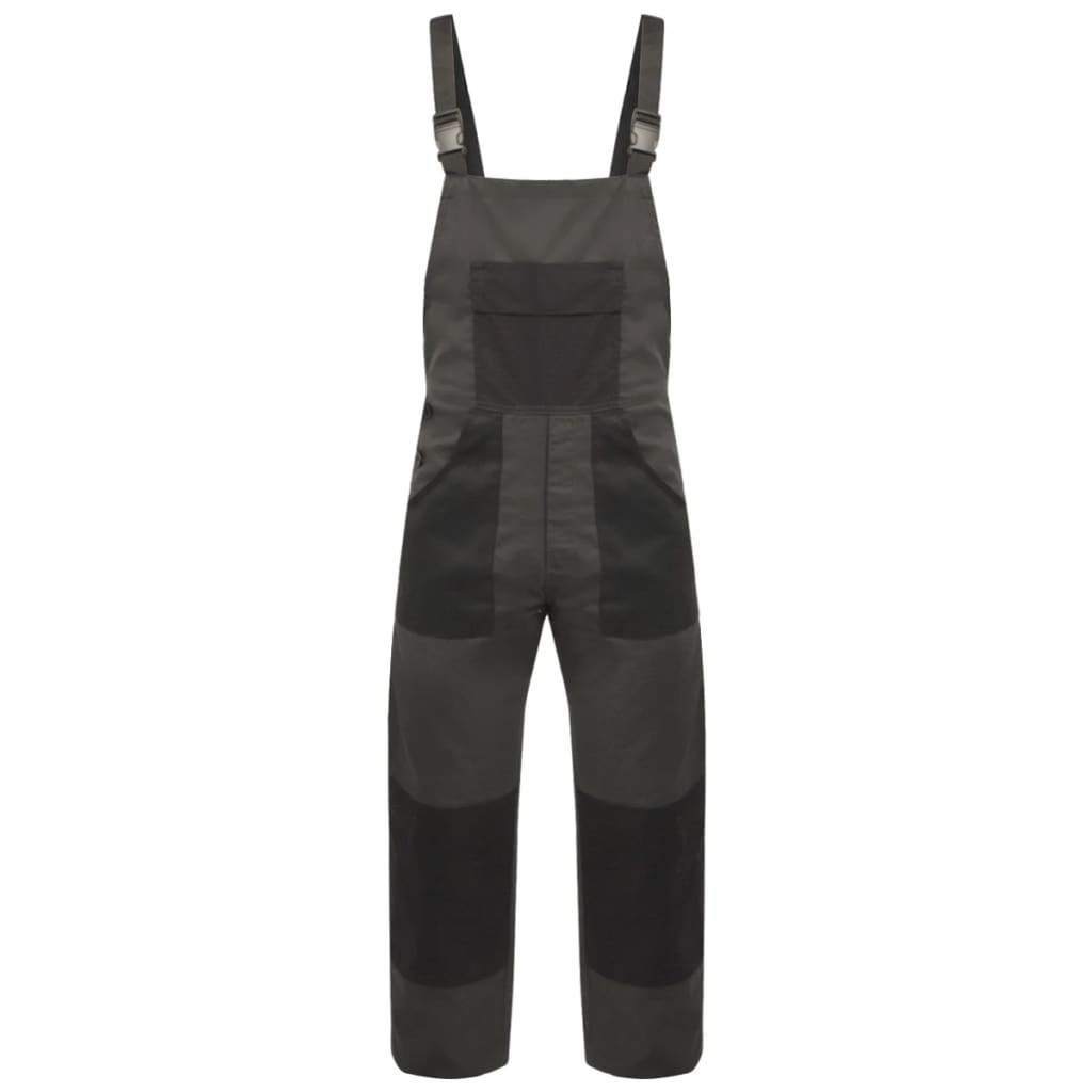 Berkfield Men's Bib Overalls Size XXL Grey