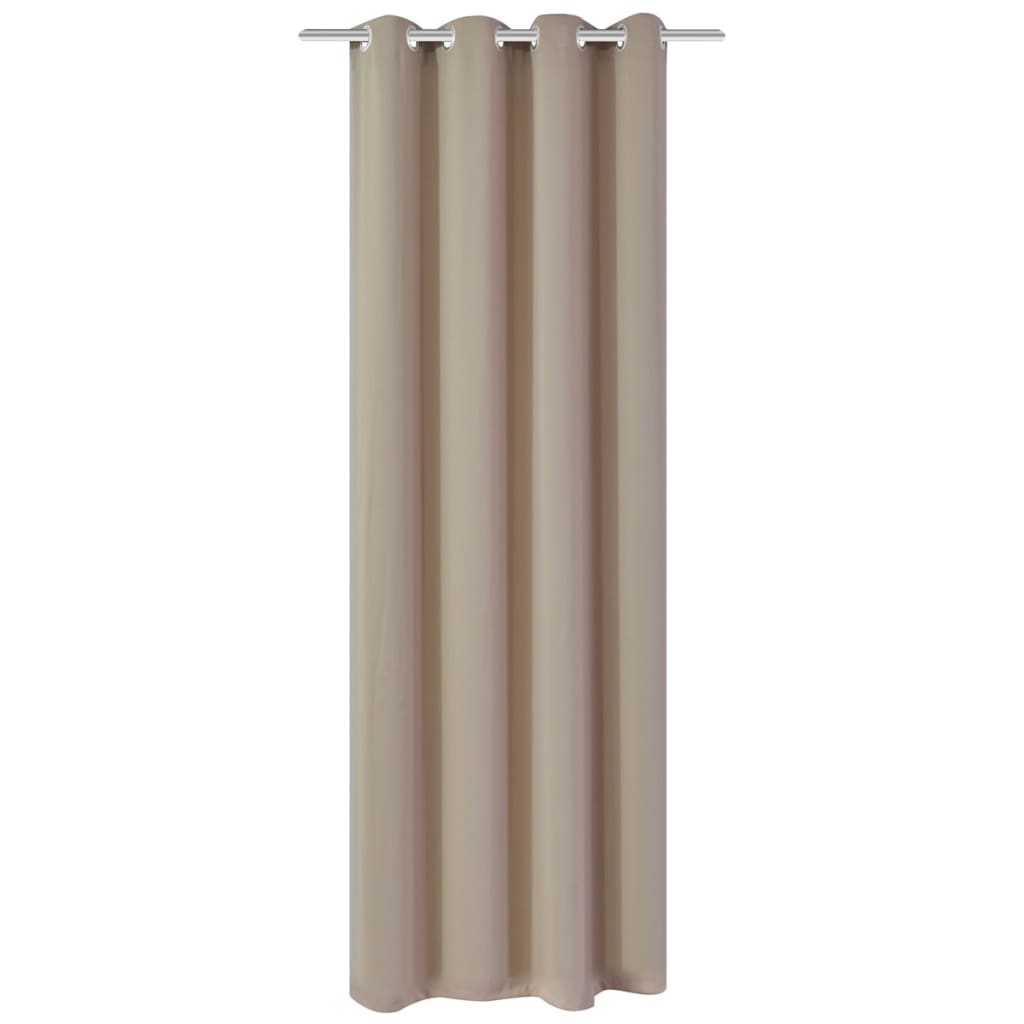 Berkfield Blackout Curtain with Metal Eyelets 270x245 cm Cream