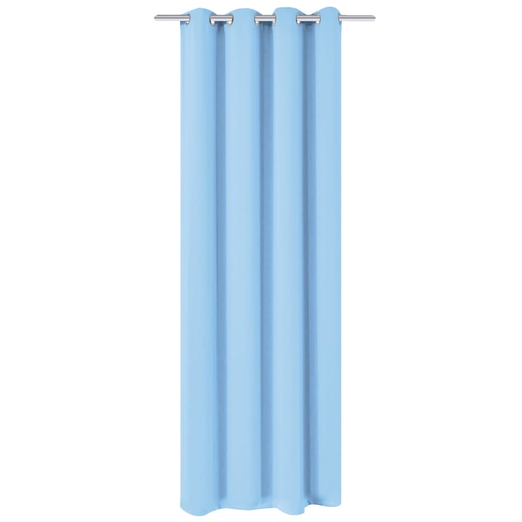 Berkfield Blackout Curtain with Metal Eyelets 270x245 cm Turquoise