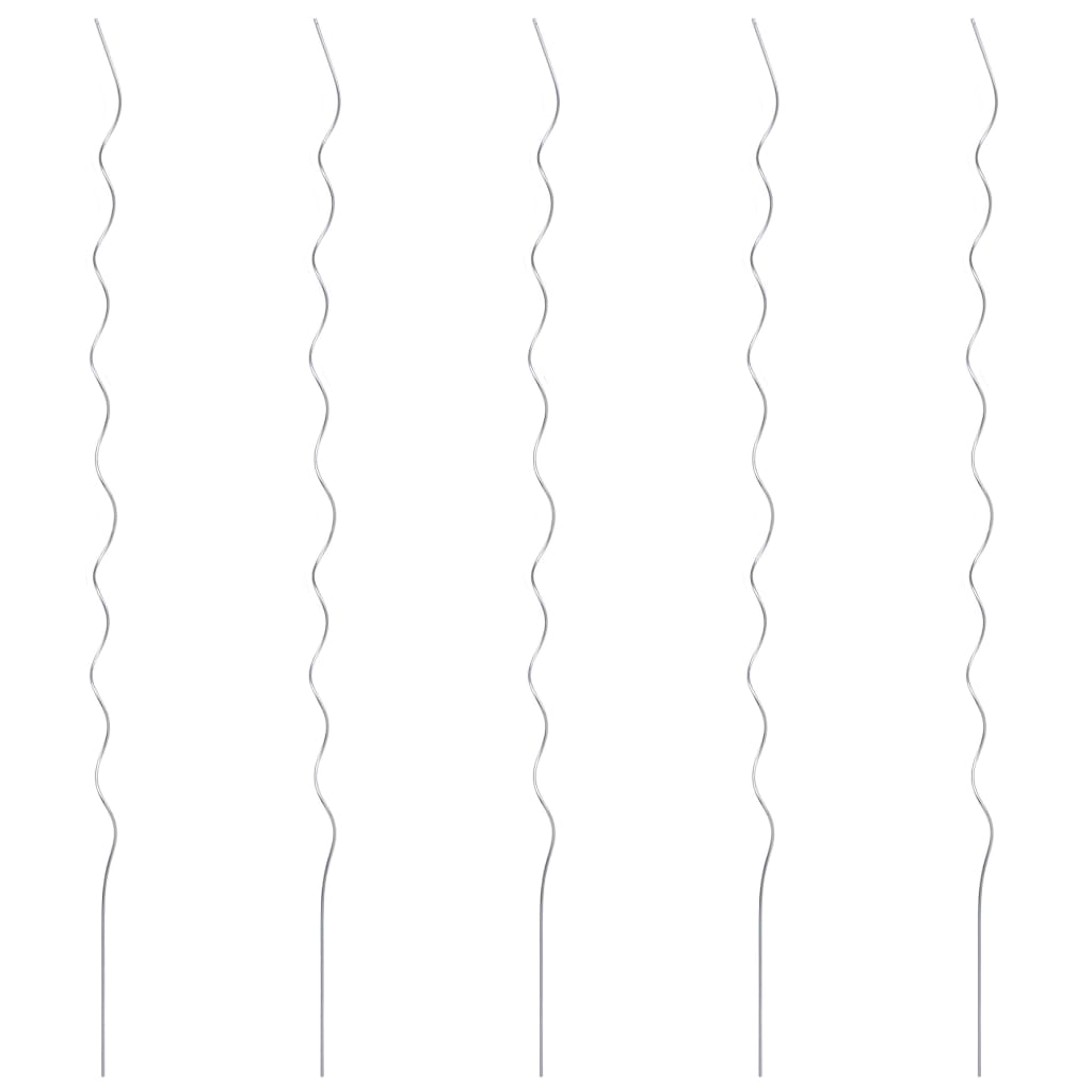 Berkfield 5 pcs Spiral Plant Supports 170 cm Galvanised Steel