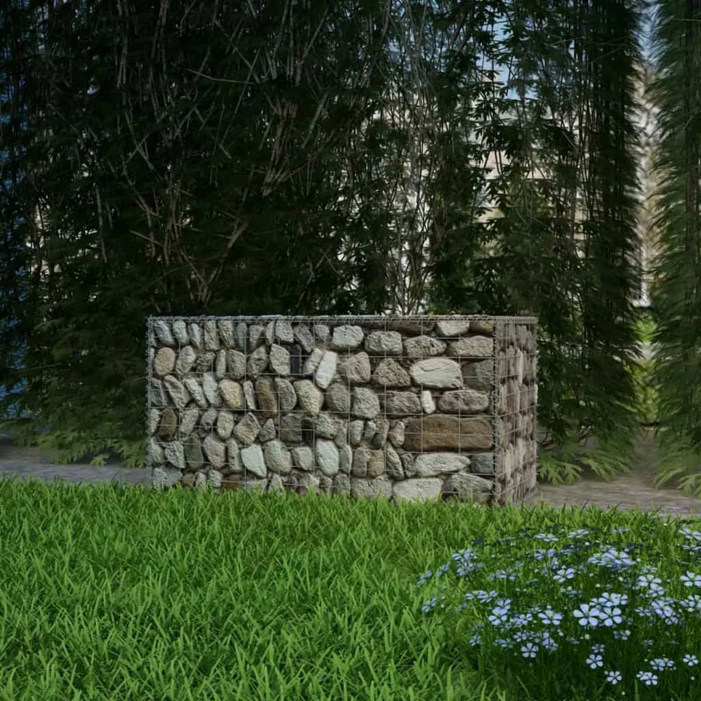 Berkfield Gabion Basket Galvanised Steel 100x50x50 cm