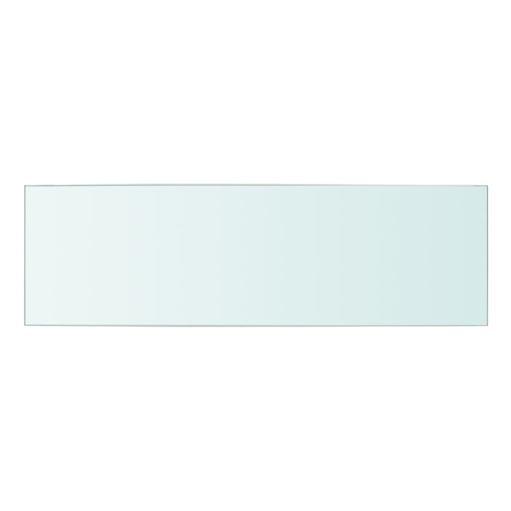 Berkfield Shelf Panel Glass Clear 50x15 cm