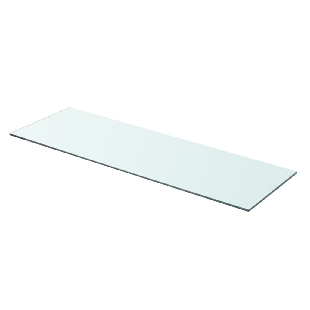 Berkfield Shelf Panel Glass Clear 80x25 cm