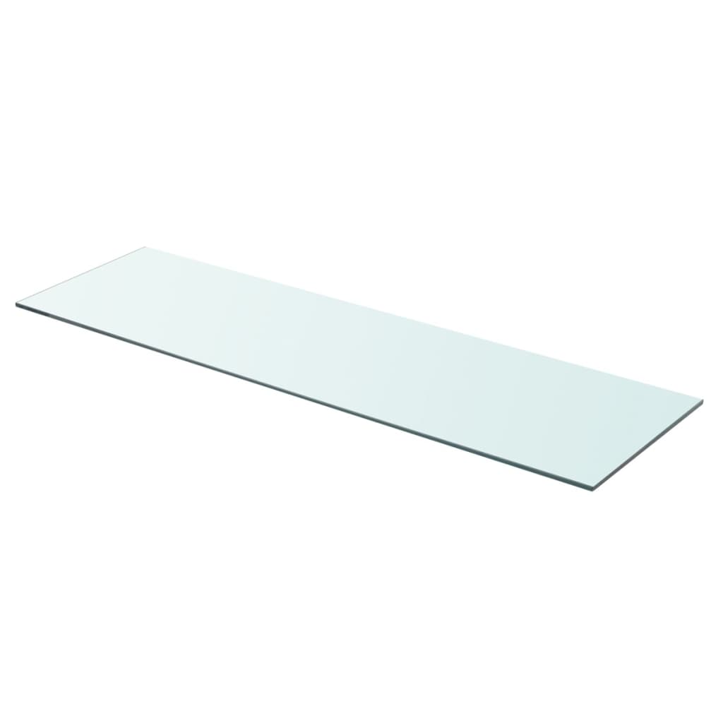 Berkfield Shelf Panel Glass Clear 90x25 cm