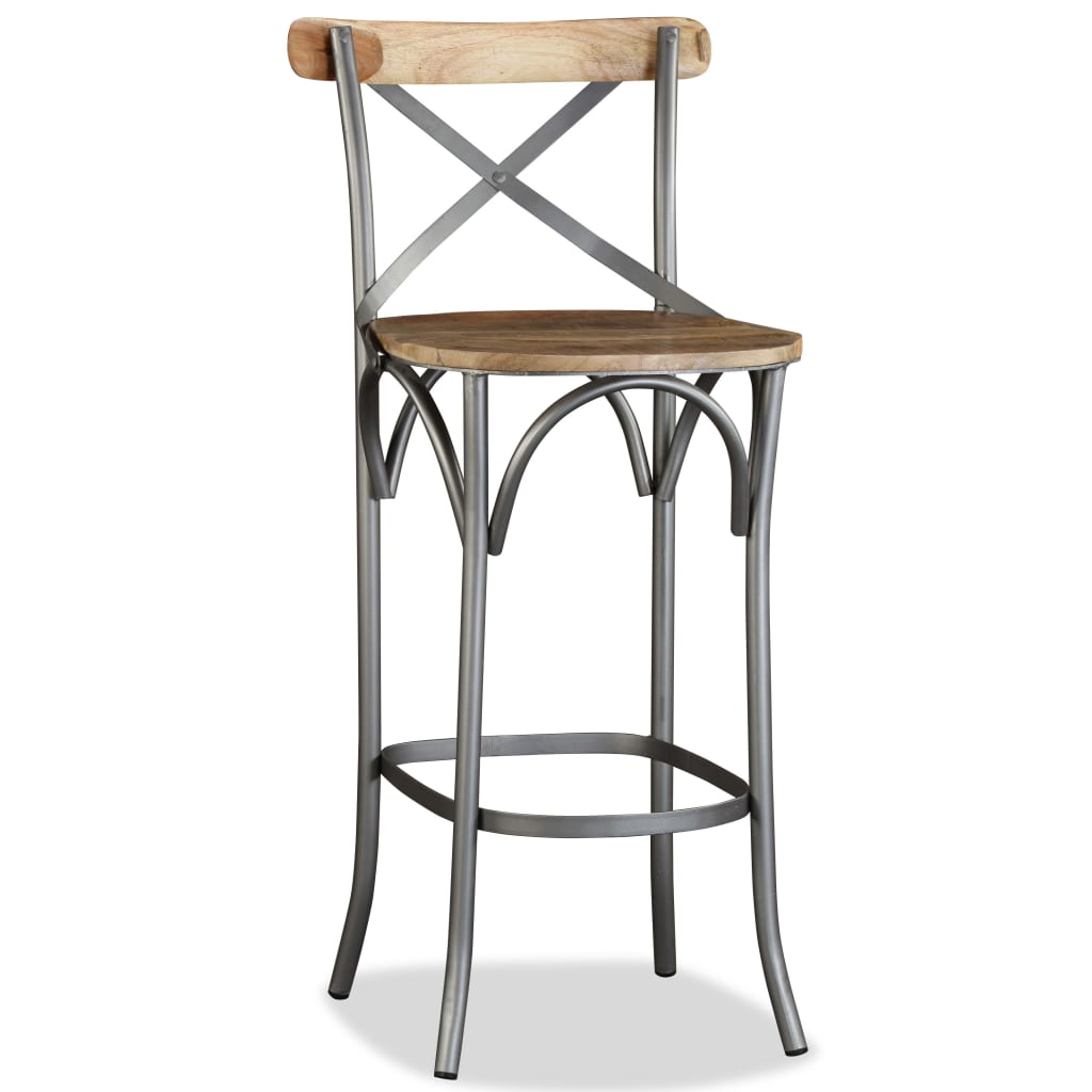 Berkfield Bar Stool Solid Mango Wood