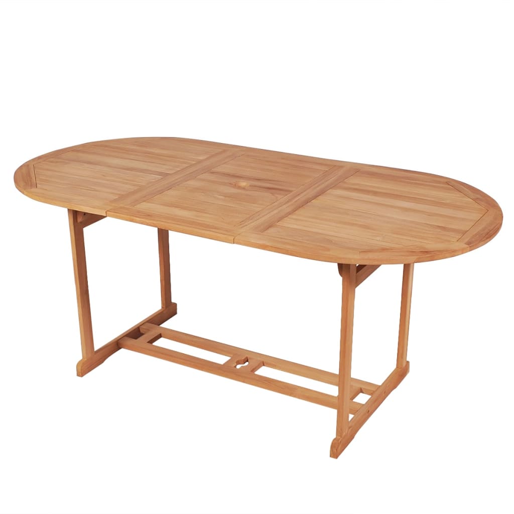 Berkfield Garden Table 180x90x75 cm Solid Teak Wood