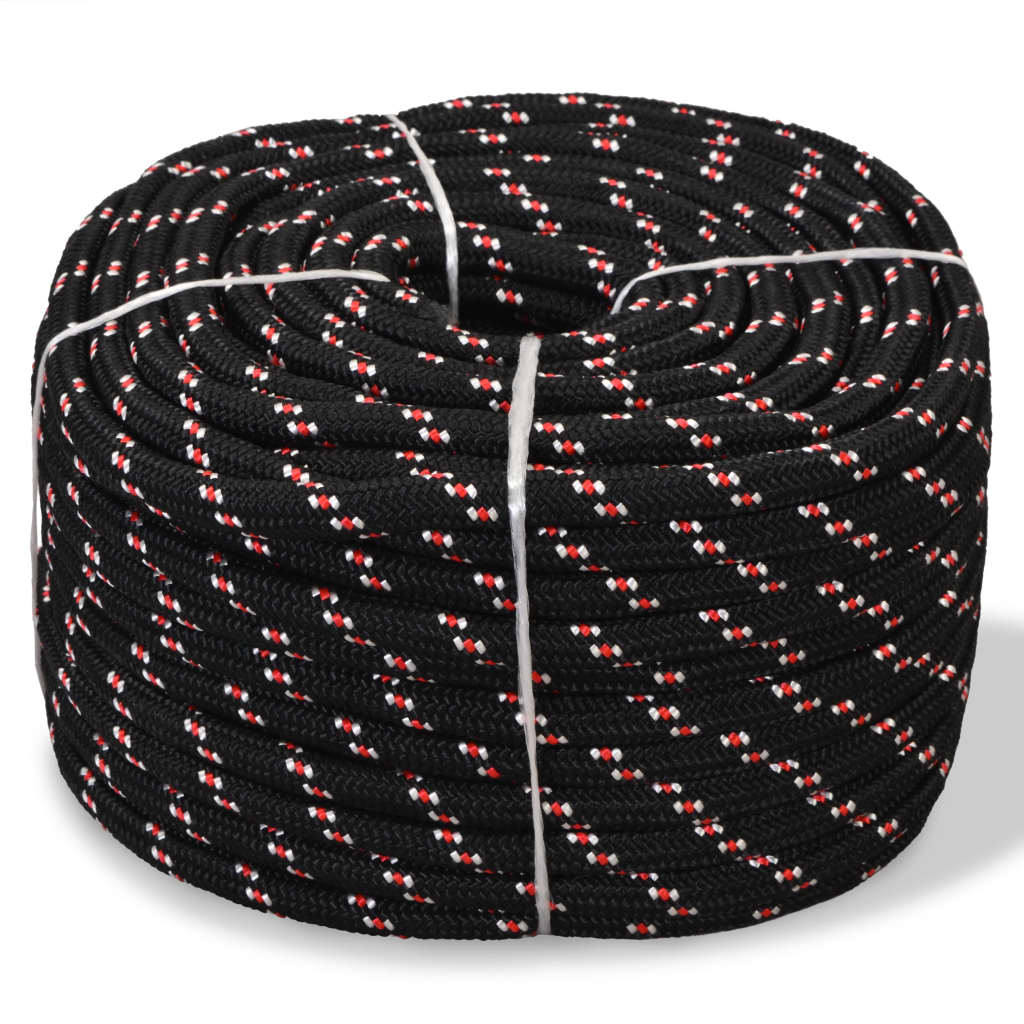 Berkfield Marine Rope Polypropylene 14 mm 50 m Black