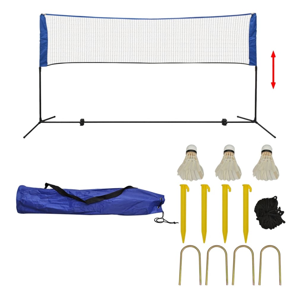 Berkfield Badminton Net Set with Shuttlecocks 300x155 cm