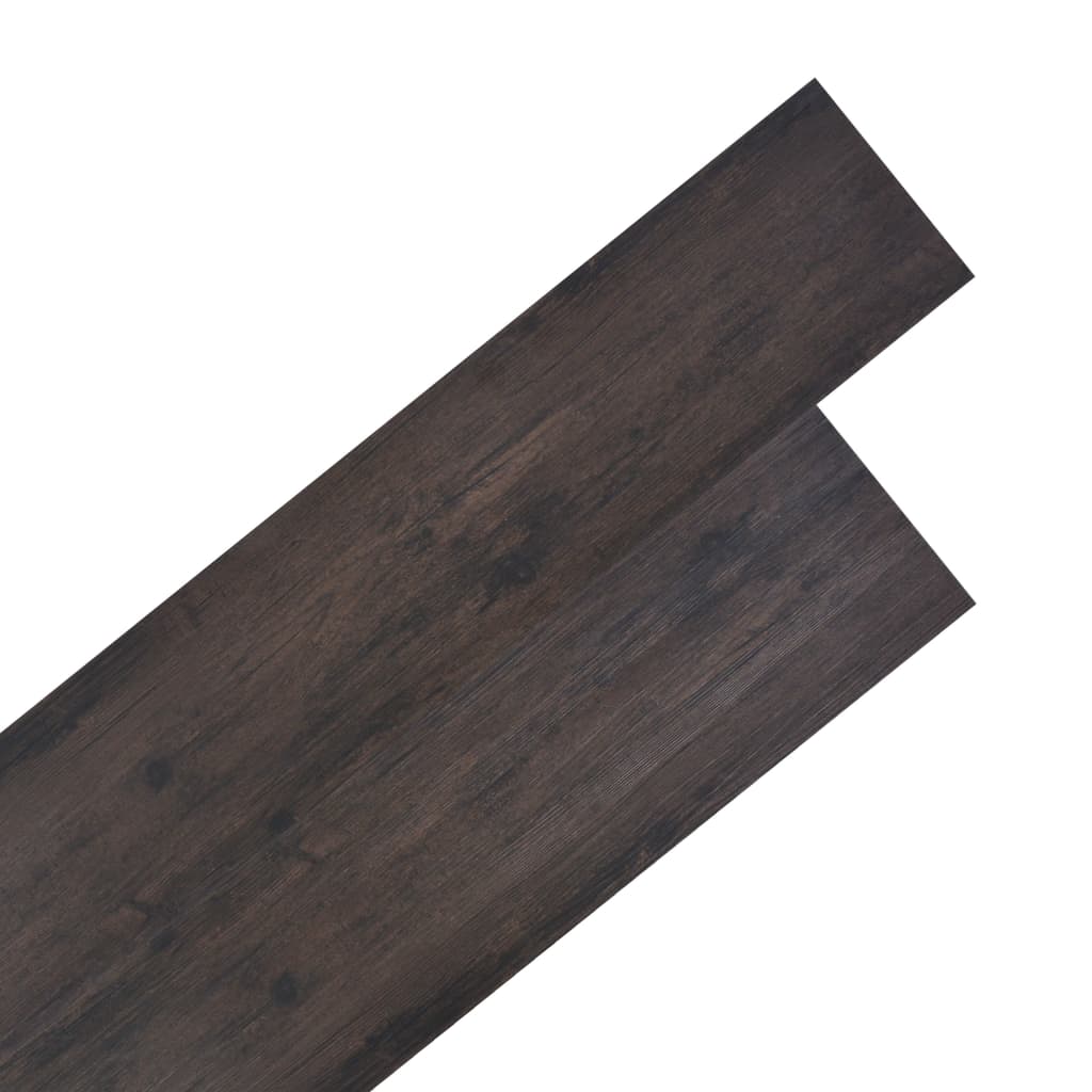 Berkfield Non Self-adhesive PVC Flooring Planks 5.26 m�__ 2 mm Oak Dark Grey