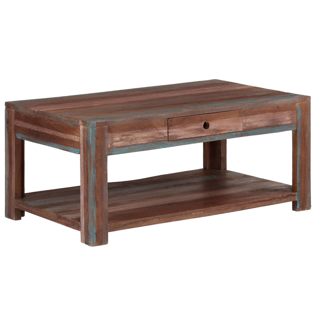 Berkfield Coffee Table Solid Wood Vintage 88x50x38 cm