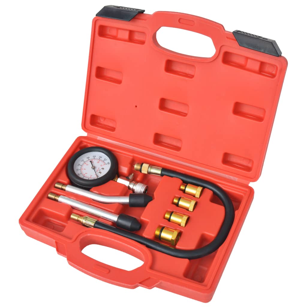 Berkfield 8 Piece Petrol Engine Compression Tester Kit