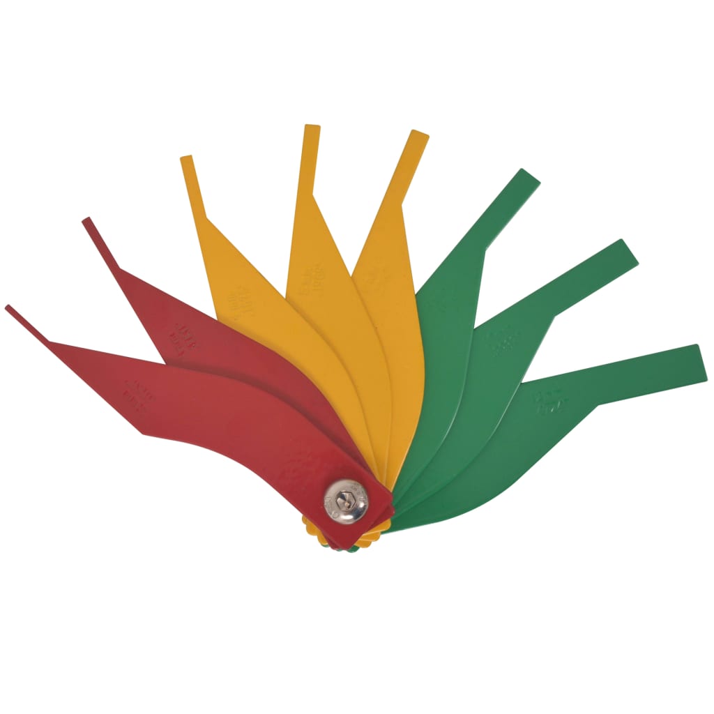 Berkfield 8-in-1 Brake Lining Thickness Gauge Set Carbon Steel