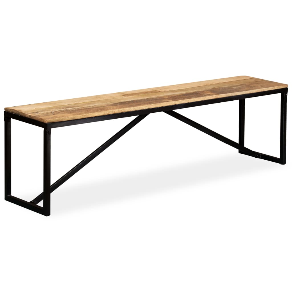 Berkfield Bench Solid Mango Wood 160x35x45 cm
