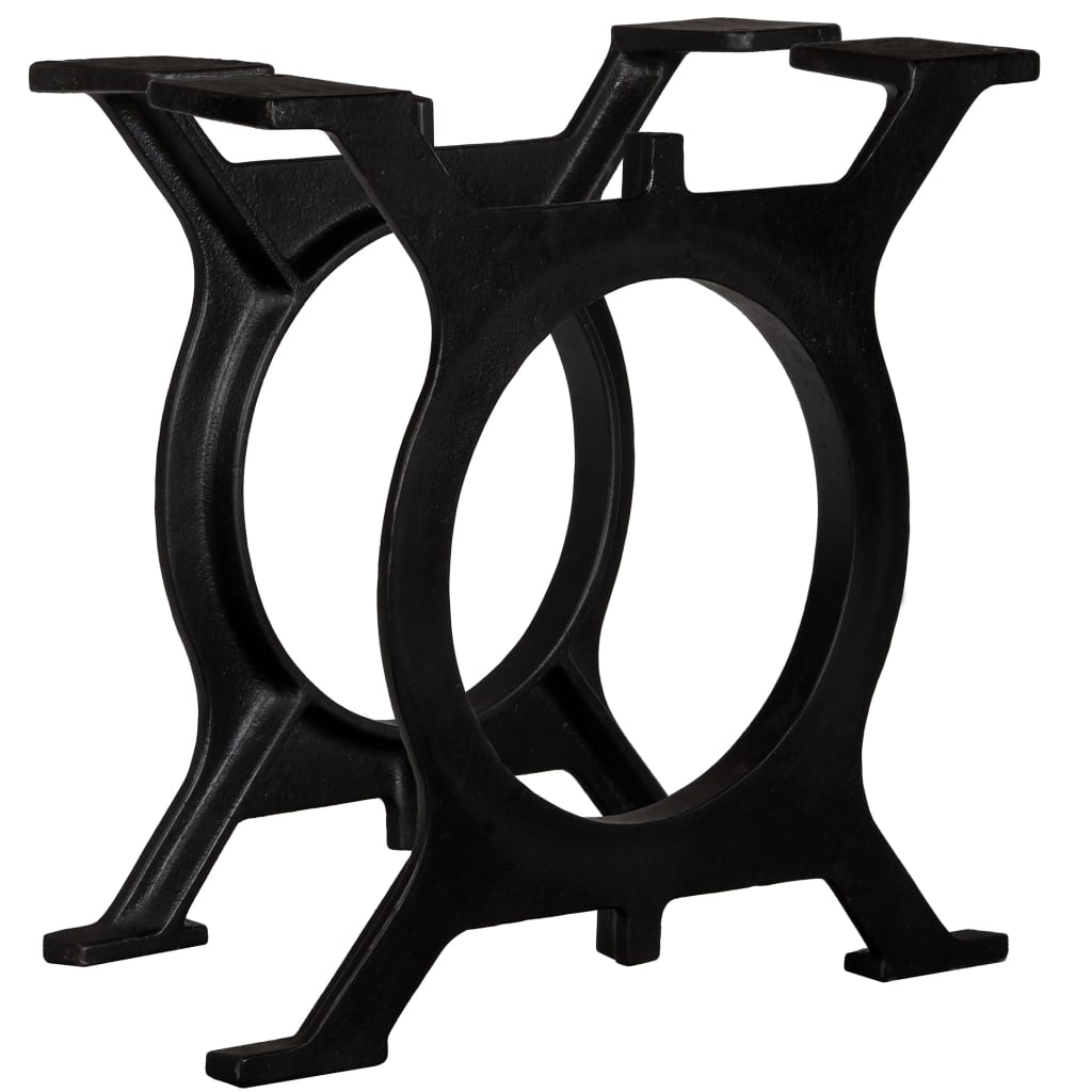 Berkfield Coffee Table Legs 2 pcs O-Frame Cast Iron
