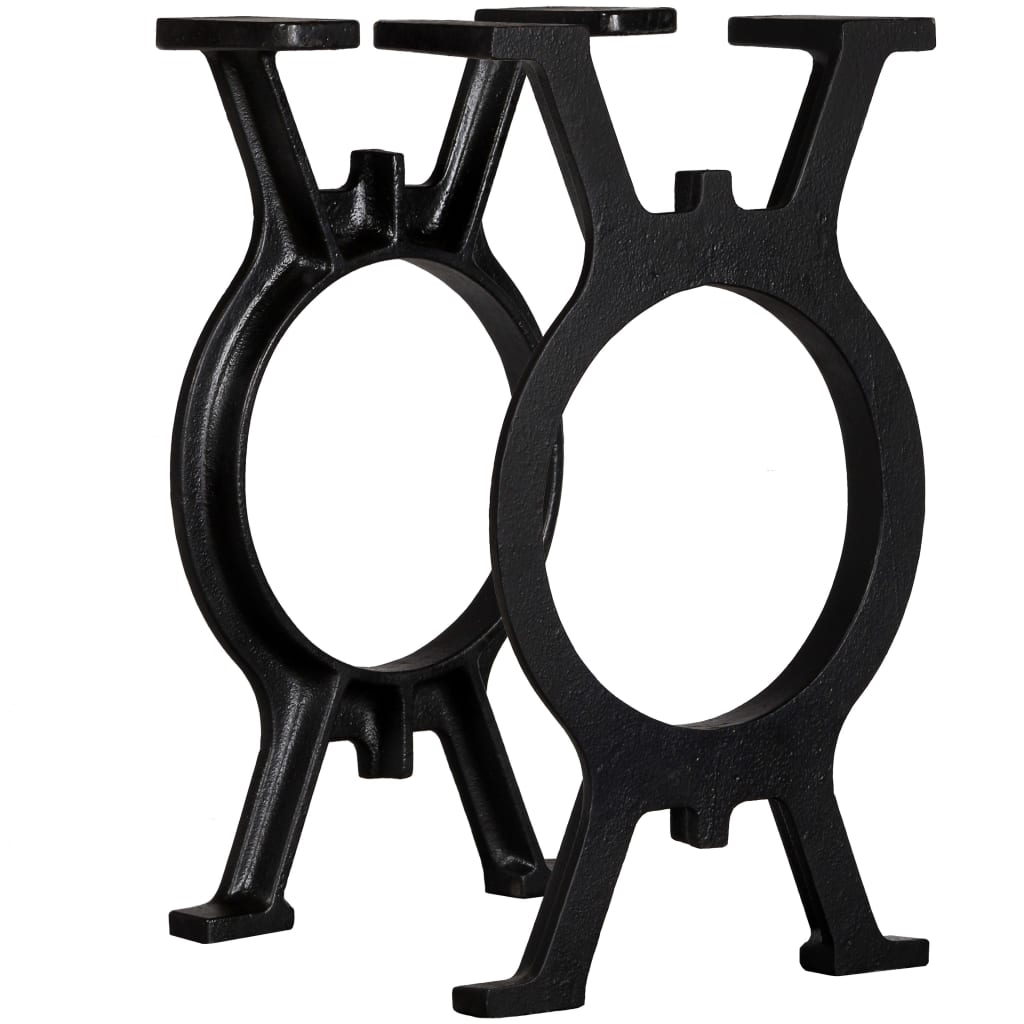 Berkfield Bench Legs 2 pcs O-Frame Cast Iron