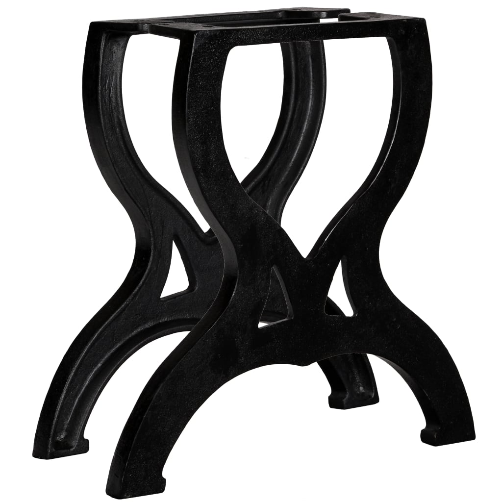 Berkfield Coffee Table Legs 2 pcs X-Frame Cast Iron