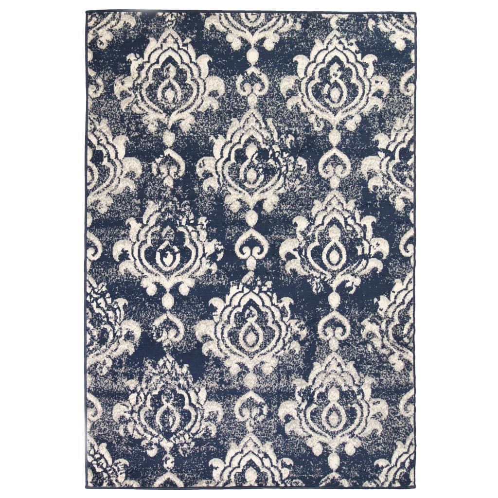Berkfield Modern Rug Paisley Design 80x150 cm Beige/Blue