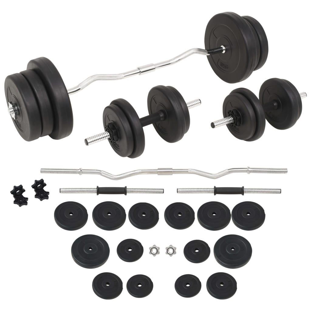 Berkfield Barbell and Dumbbell Set 60 kg