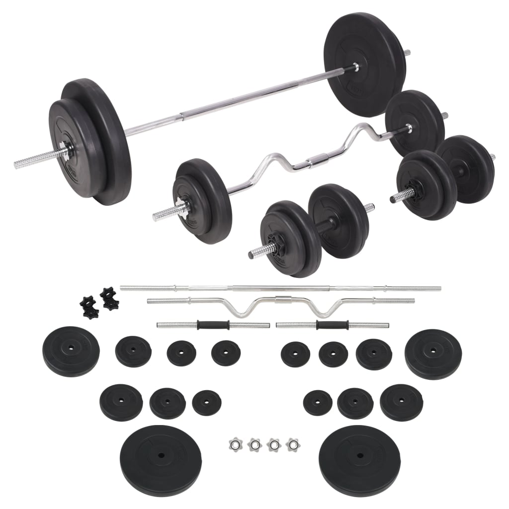 Berkfield Barbell and Dumbbell Set 90 kg