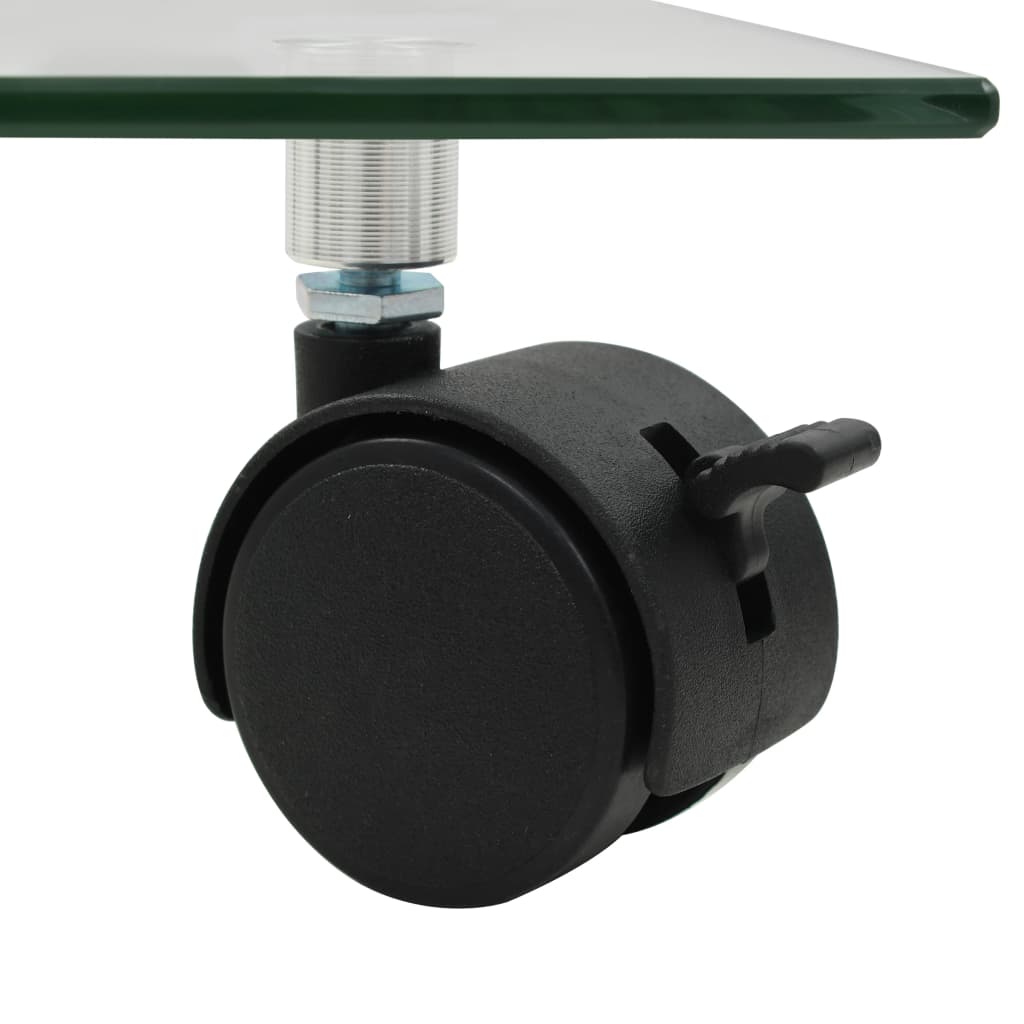 Berkfield Plant Rollers 2 pcs Tempered Glass 35x35 cm Square