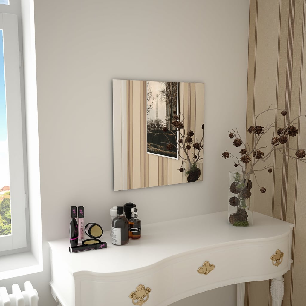 Berkfield Wall Mirror 50x50 cm Square Glass