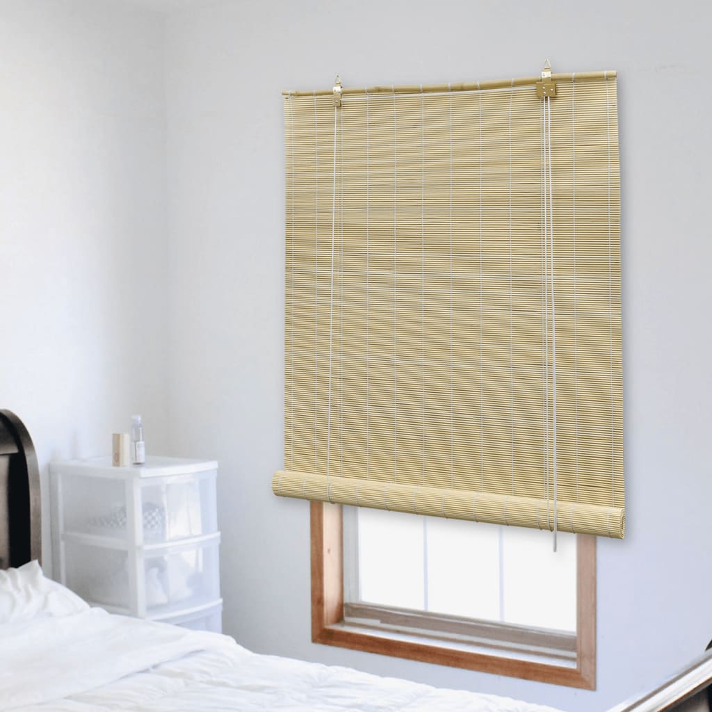 Berkfield Roller Blind Bamboo 150x160 cm Natural