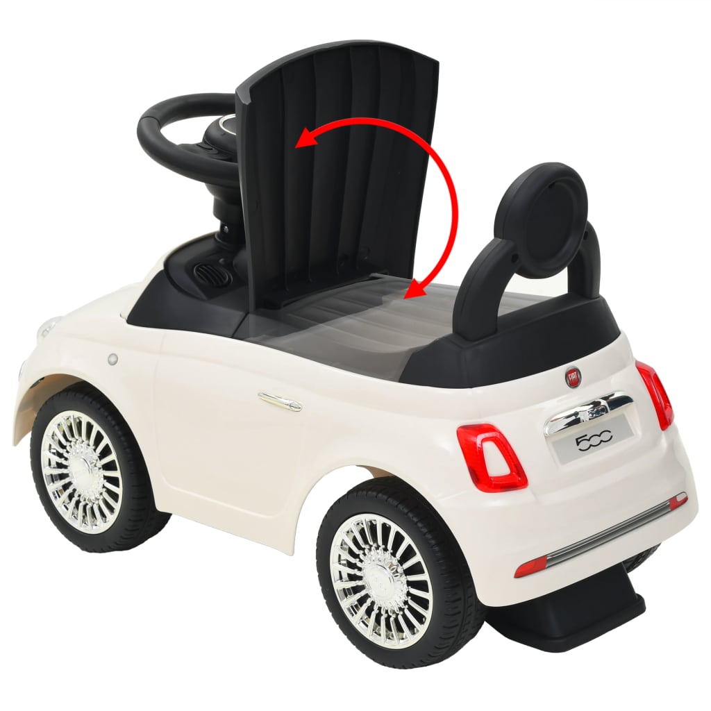 Berkfield Ride-on Car Fiat 500 White