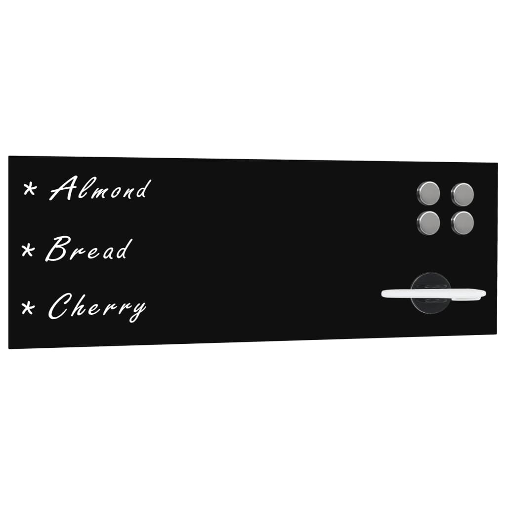 Berkfield Wall Mounted Magnetic Blackboard Glass 60x20 cm