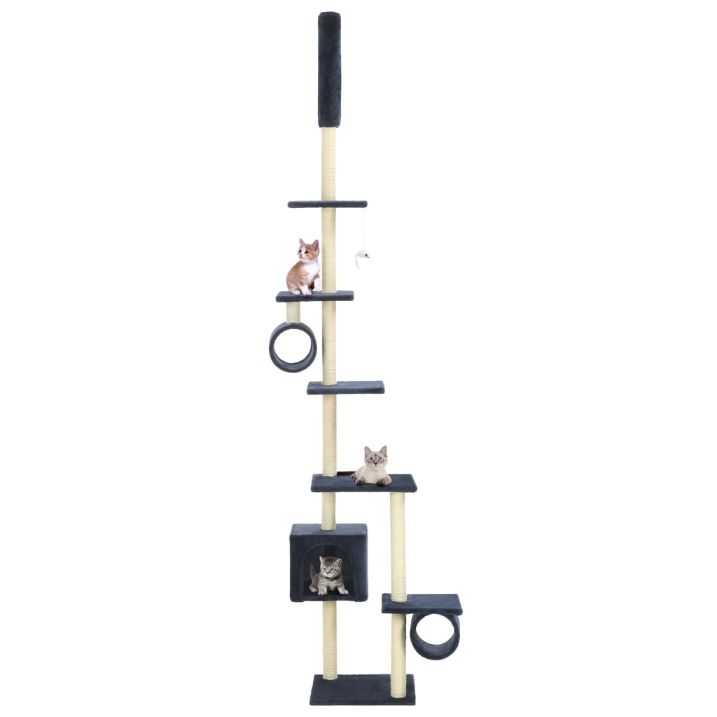 Berkfield Cat Tree with Sisal Scratching Posts 260 cm Dark Blue